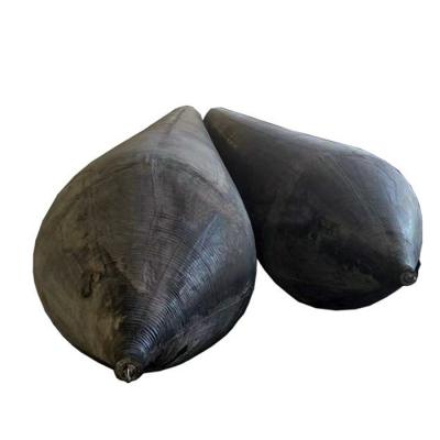 OEM Dry Docking Ship Launching Air Bags , Cylindrical Marine Rubber Airbags