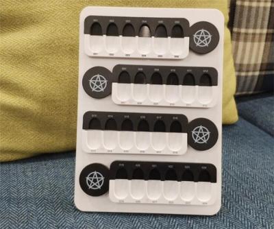 8 / O tipo falso colagem da inserção da placa de projeção a cores do tratamento de mãos do prego de 9/10 grades livra