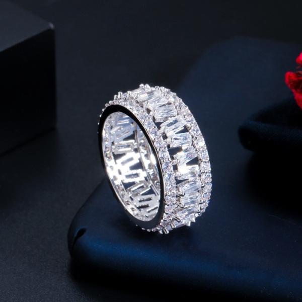 Modian Authentic 925 Sterling Silver Simple Love AAAAA Zirconia Sparkling Finger Ring For Women Female Wedding Jewelry