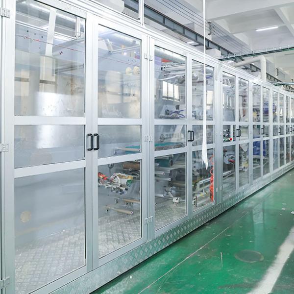 Machine de fabrication de couches pour bébés CE à contrôle servo complet avec échantillon à envoyer