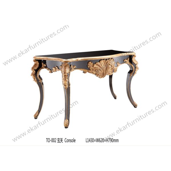 Antique Golden Wood Vintage Entryway Cabinet TO-003