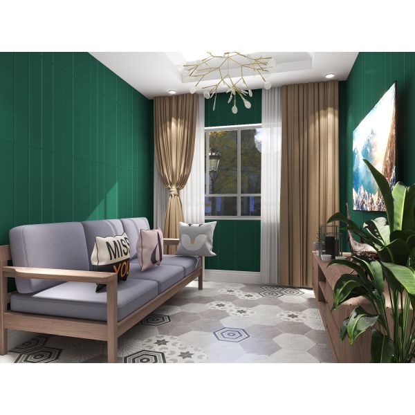 Moderno estilo 3D de madera panel de pared de cubierta de pegatinas con tecnología a prueba de agua