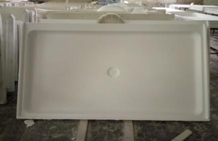 Environmental Composite Shower Walls , White Cultured Stone Shower Walls