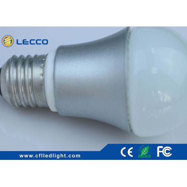 Indoor SMD 2835 LED Bulb Lights E27 5 Watt With Aluminum Cover 6000K 30000H