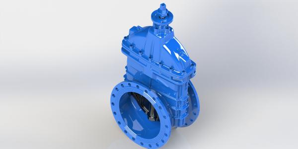 PN25 Ductile Iron Gate Valve Manual Operated Flange Type