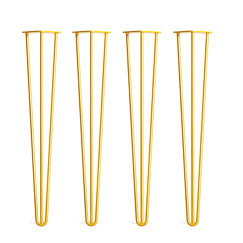 Modern Metal Hairpin-Style Table Legs Black Cast Iron Table Leg Bracket for Bar Table & Dining Table