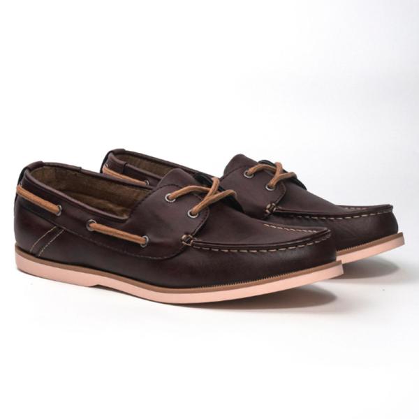 Loafers Style Genuine Leather Men Shoes Casual Brown Dress Shoes