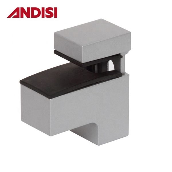 OEM Zinc alloy steel Adjustable height 0-22mm Wall Mount angle glass to glass shelf bracket glass clamp