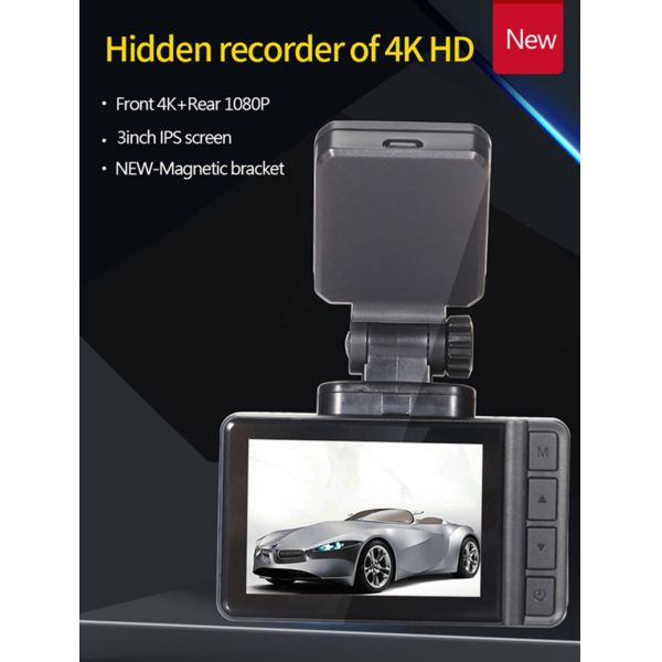 WiFi 4K 3 Inch Ultra G Sensor 2160P HD Dash Cam With Night Vision