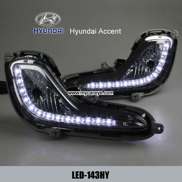 Hyundai Accent DRL LED Daytime driving Lights Car daylight for sale