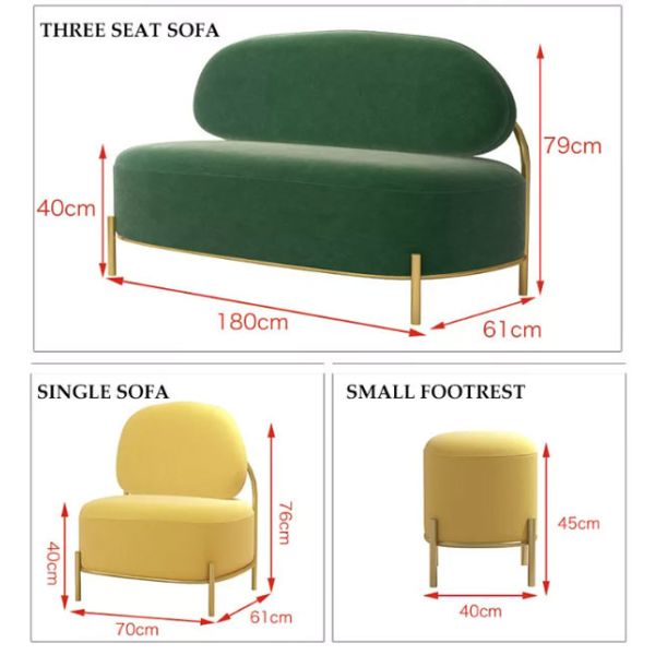 Le divan sectionnel de loisirs ronds a placé la conception moderne avec le tissu