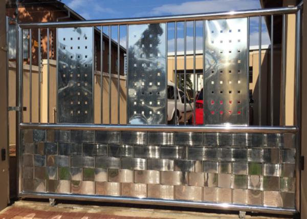High Strength Stainless Steel Front Door , Stainless Steel Entry Door Customized Colors