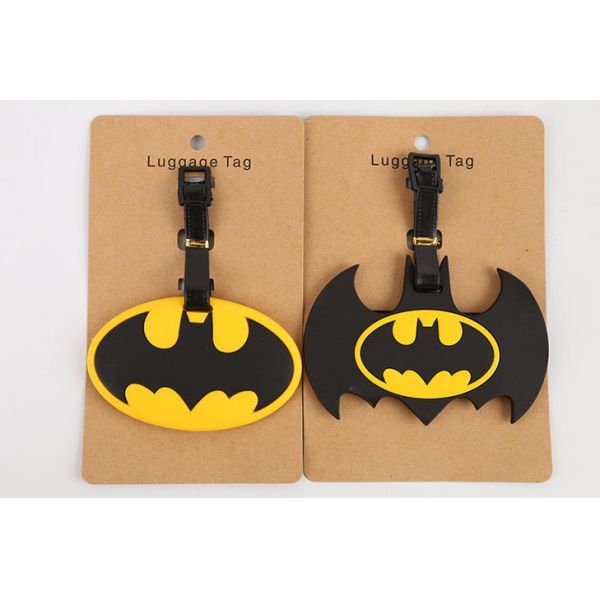 Personalized customized printed pvc hangtag plastic luggage tag with loop attached