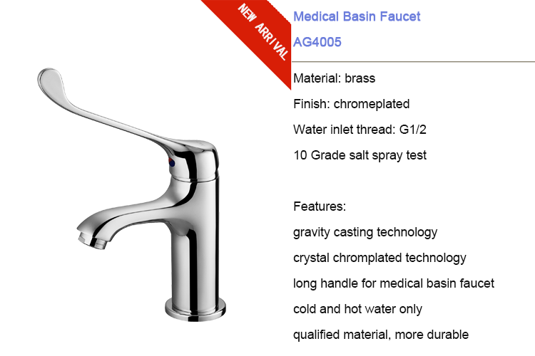 ARROW Brand Modern Design Long Level Hospital Basin Faucet with Ceramic Cartridge and Single Hole Installation
