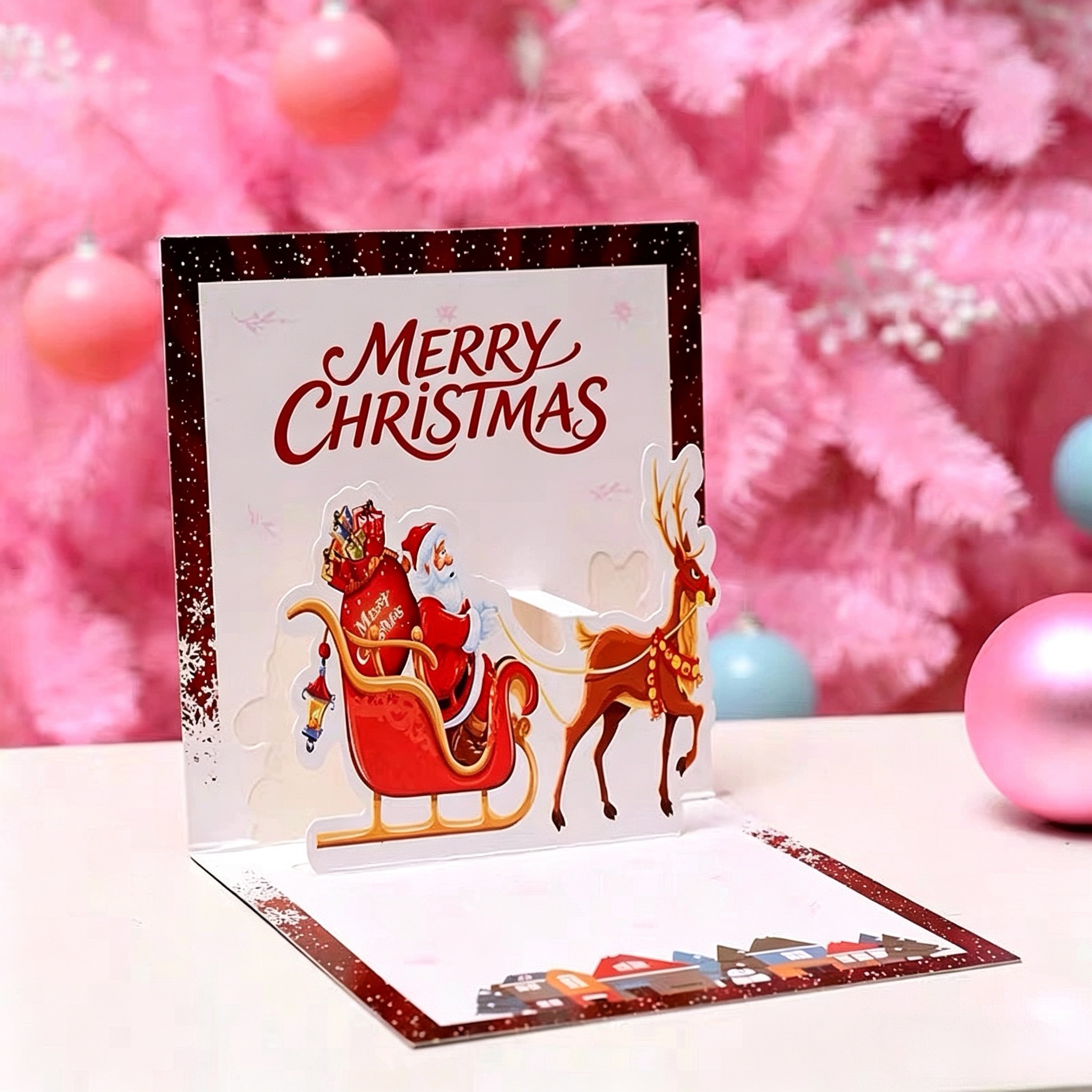 3D Pop Up Greeting Cards With Laser-Cut Designs For Holiday Celebrations