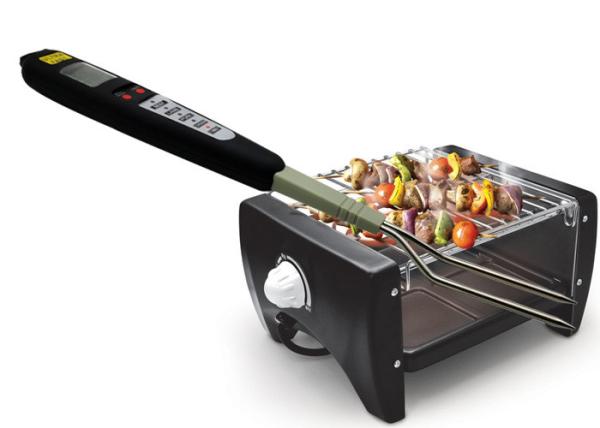Rare Medium Well Preset Bbq Fork Thermometer Food Grade 304 Stainless Steel Probe