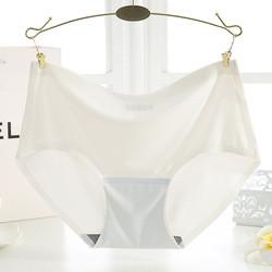 Anti-Static Seamless Underwear Female Breathable Ice Silk Mid Waist Underwear