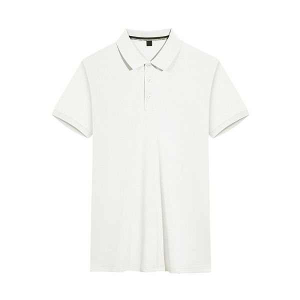 S to 4XL Classic Lapel Loose Casual Polo Shirt 96 Polyester 4 Spandex Shirts