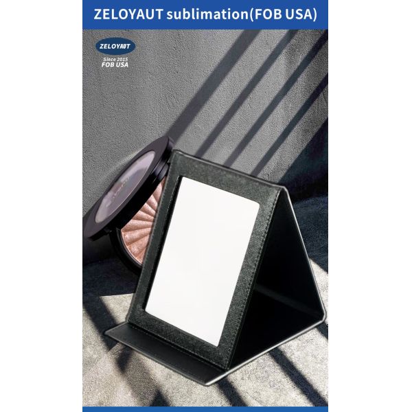 Factory Direct Custom Mini Pocket Makeup Mirror for Women Personalized Sublimation Mirror Metal Decorative Weddings Birthdays