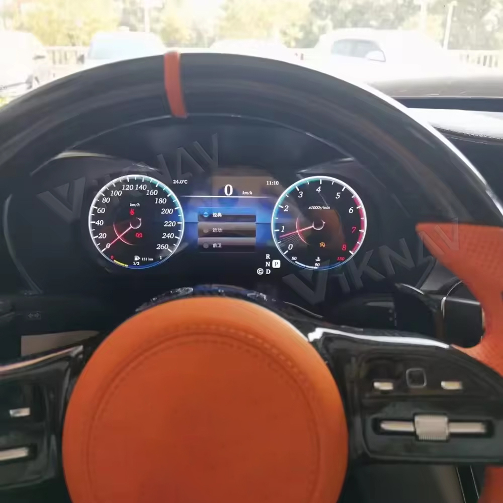 Цифровой кластерный автомобильный спидометр VIKNAV для Mercedes Benz C/GLC W205 2015-2018
