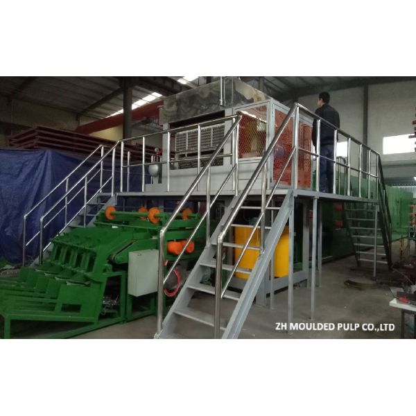 Automatical Egg Tray Making Machine , Recycled Egg Crate Making Machine
