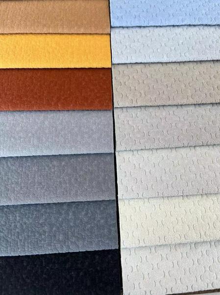 Linen Velvet Sofa Fabric Durable Heavy Duty For Home Decoration