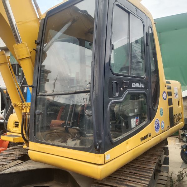 Excavadora hidráulica de vía usada, excavadora de segunda mano Komatsu PC120