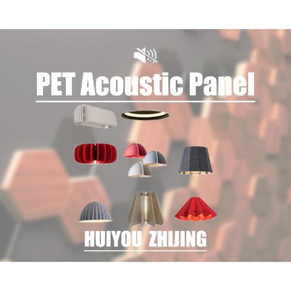 Customized Color PET Acoustic Panel Light Modern Design Home Decoration