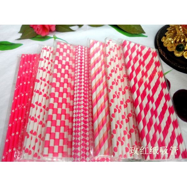 Kraft Paper Bar Accessories Type Drinking Straws Biodegradable Paper Straws with Box