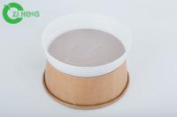 Le plastique divisé jetable blanc de micro-onde plaque la forme ronde de 2 compartiments