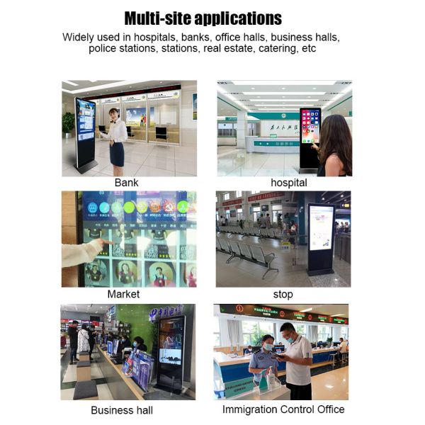 43 Inch Touch Screen Information Check Out Kiosk With 80mm Thermal Printer