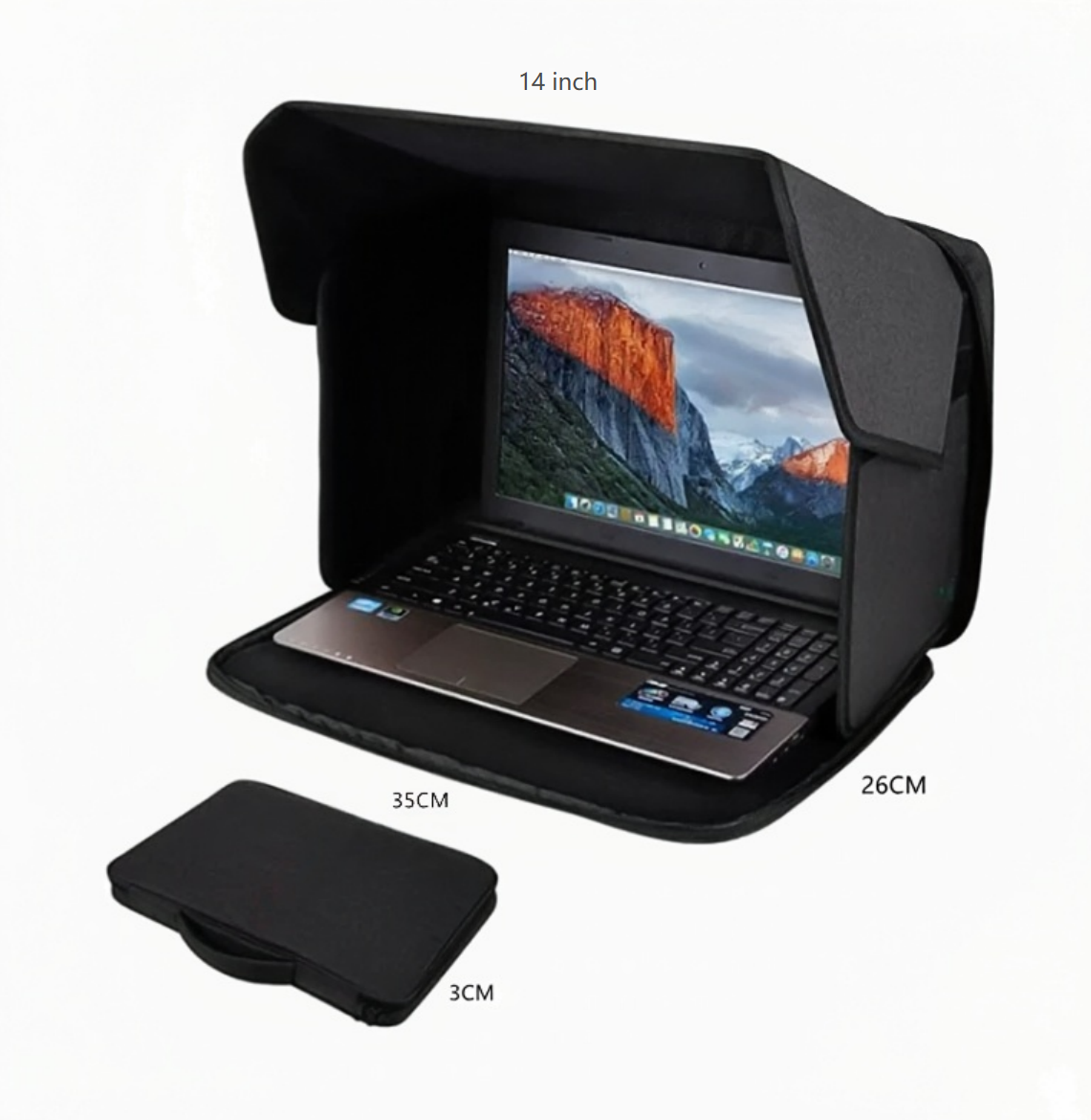 Foldable 35 X 26 Cm Laptop Protective Case With Customizable Design For Privacy And Protection