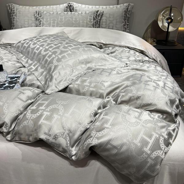 40 conteúdo de tecido luz luxo satin jacquard quatro peças de roupa de cama conjunto para mercados de país