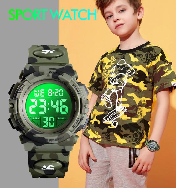 Children Wrist Watches Montre Femme Enfant 5 Atm Waterproof Sport Watch 1548