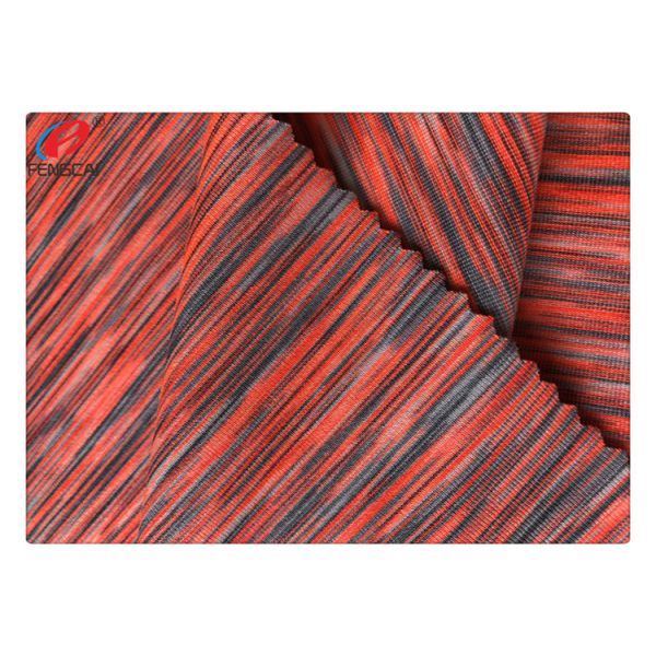 4 Way Stretch Yarn Dyed Polyester Spandex Fabric For T Shirts Cloth