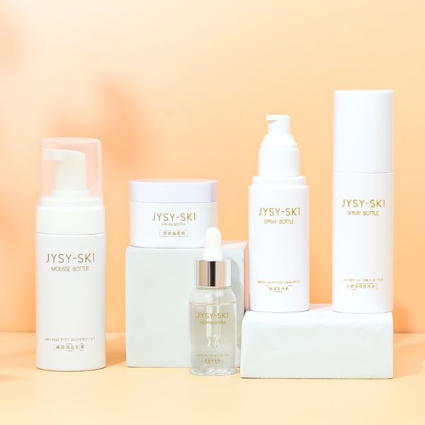 Customizable PET Plastic Cosmetic Bottle Set for Leak-Proof Skincare Packaging