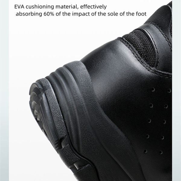 Hiking Waterproof Outdoor High Top Black Leather Boots Mens Boots Casual Leather