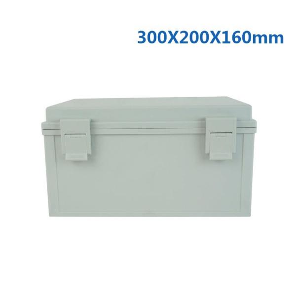 300x200x160 Hinged Cover IP65 Waterproof Plastic Enclosure for Electrical Project Includes Internal Mounting Panel