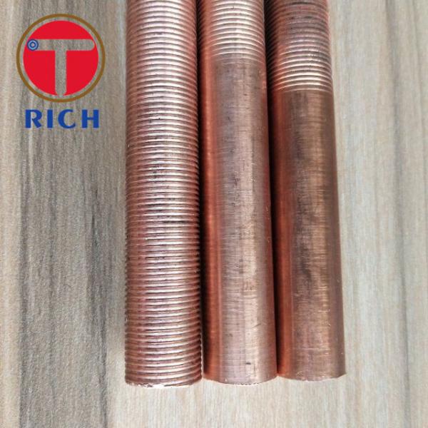 C10200 Copper Coated 55mm Od Low Fin Tube