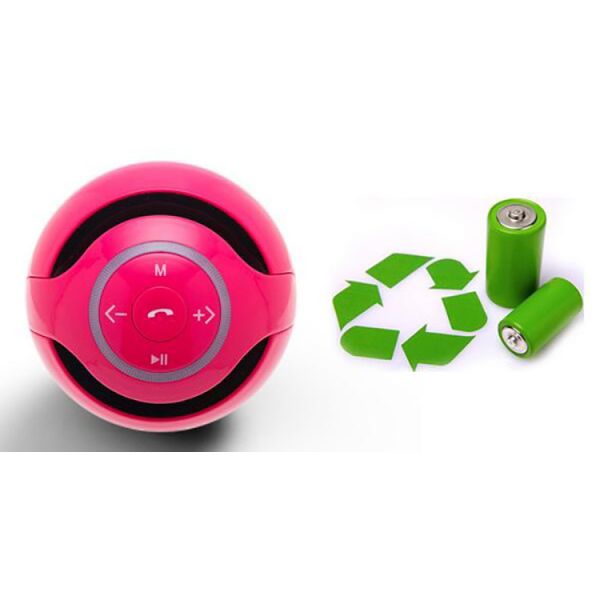 Handsfree phone wireless Bluetooth speaker gifts round bass portable mini stereo