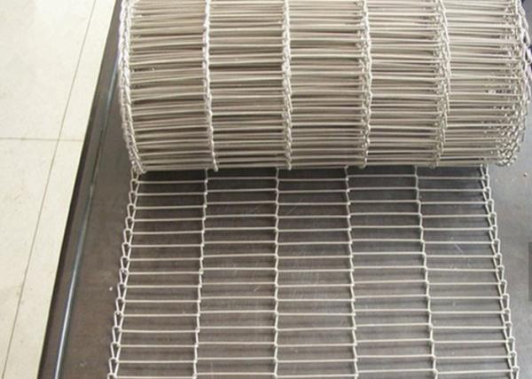 1.8 Mm Thickness Flat Wire Mesh Belt SUS 304 With High Temperature Resistance