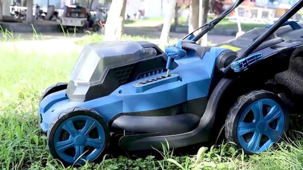 40V 45L Electric Lawn Mower , 4Ah Battery Powered Grass Mower