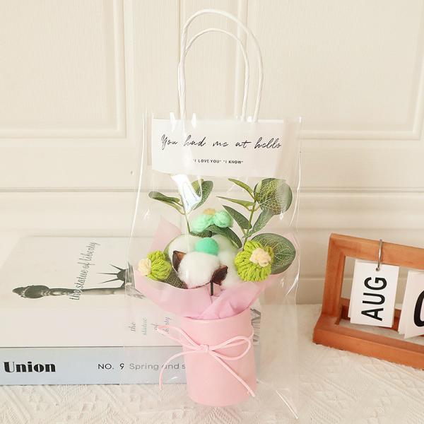 Mini Puff Bouquet de flores hechas a mano Perfecto para el día del maestro, cumpleaños y regalos de graduación