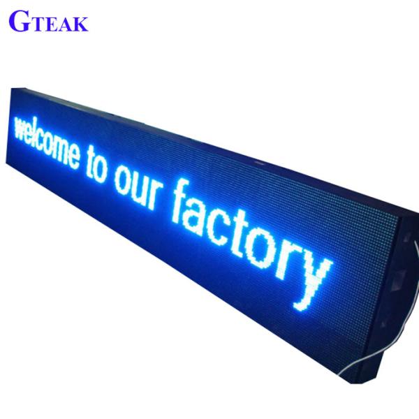 Outdoor Banner Display Programmable Electronic LED Sign with Semi-outdoor and Blue Tube Chip Color