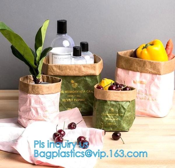 Kraft Paper Storage Bag, Laudry Kraft Bags, Clothes Bags, Pack Recycled Brown Paper Bag, Drawer Organizer