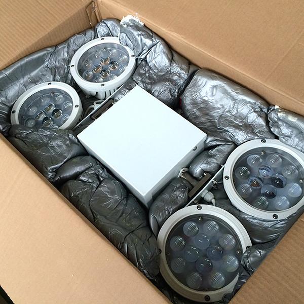 4x1000W lamps 1.5m height fire truck vehicle roof mount move lighting mast tower system/remote control