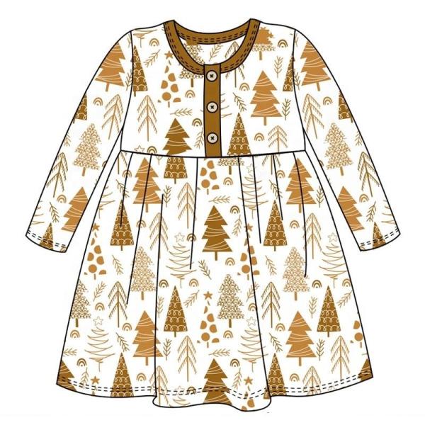 2023 Custom Christmas Baby Infant Romper Dress baby girls boys clothes set for Christmas