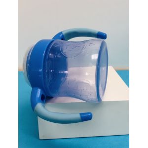 Не ручка расслоины двойная чашки Sippy ребенка 6 унций