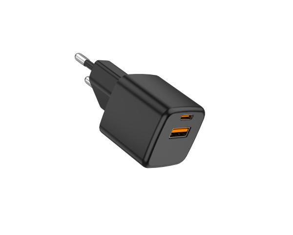 Carregador USB A+C de 65W GaN 652 Total 2 portas GaN III Tecnologia Dual Carregador Rápido PD 3.0