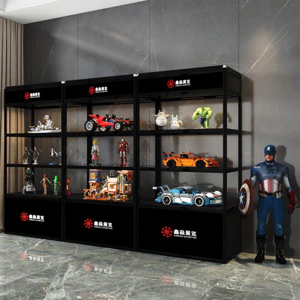 Aluminum Frame Tall Foldable Showcase,High 3 Layer Cabinet for Exhibition and Event Tradeshow Fair